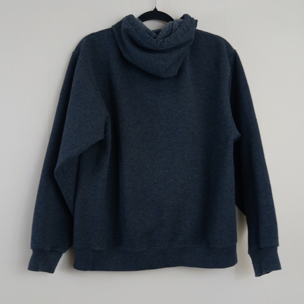 Charcoal Gray Basic Pullover Hoodie Sweatshirt Top - image 3